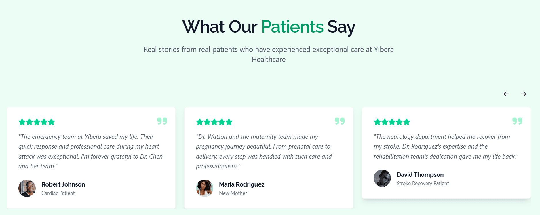 Yibera — Testimonial