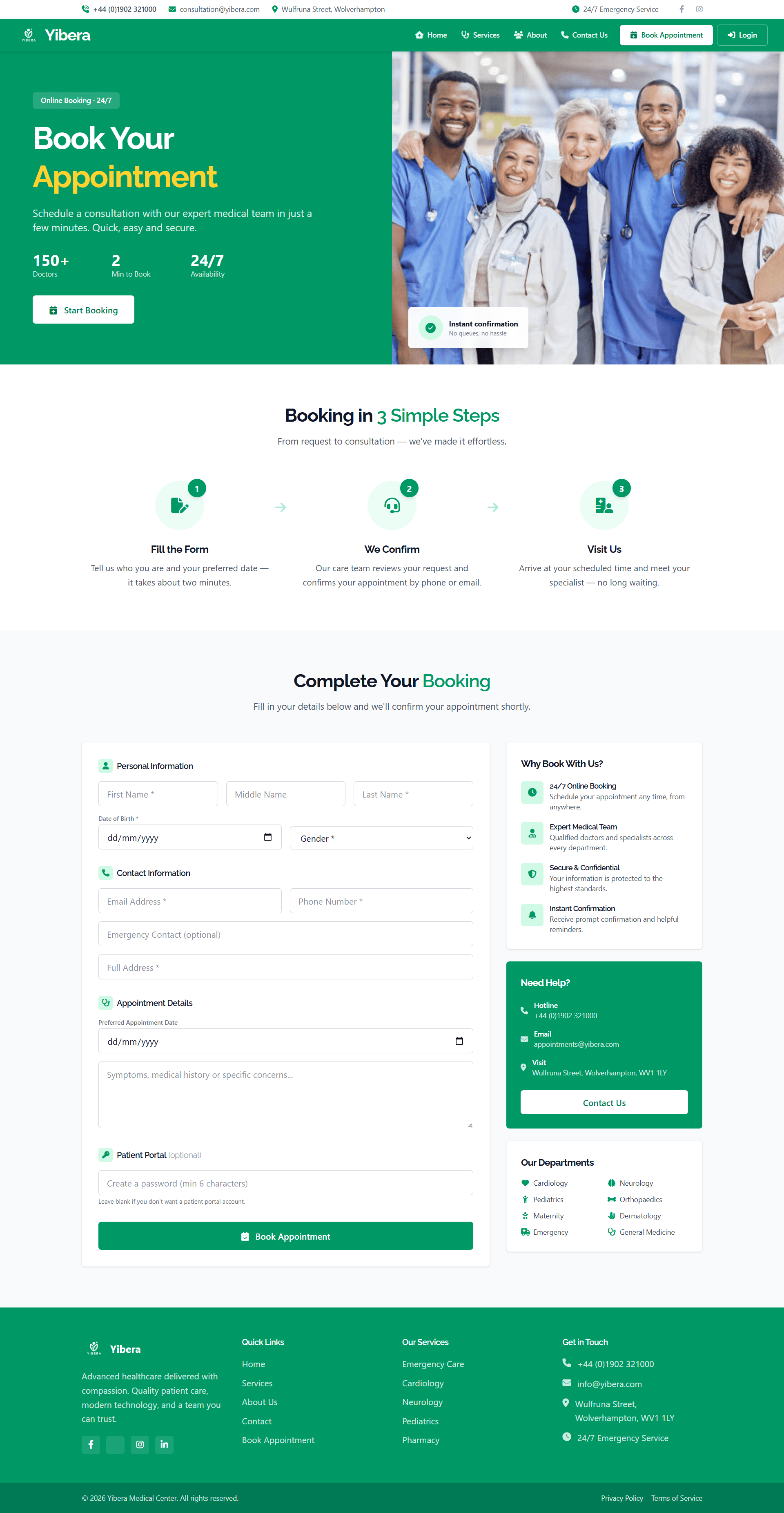 Yibera — Book Appointment